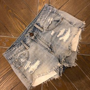 AE high rise shorts